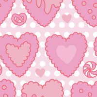 heart cookie pink dot l