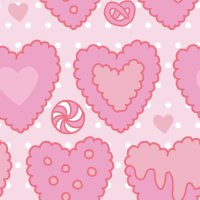 heart cookie pink dot s