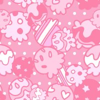 アイスクリーム スマホ壁紙（ピンク）