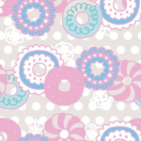 ドーナツPOPスマホ壁紙（ピンク）